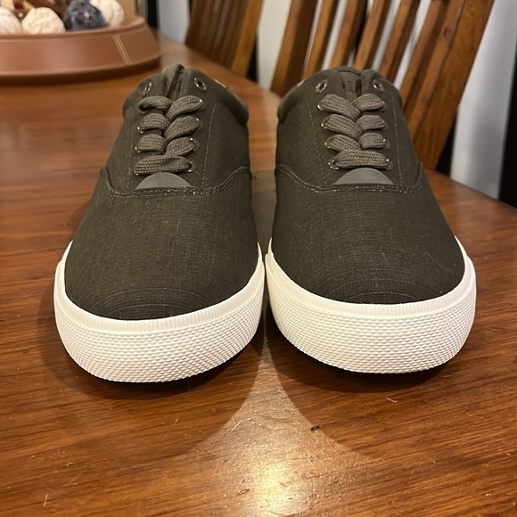 Polo Ralph Lauren Vaughn Ripstop Shoes Sneakers new deep olive Mens Sizes - Picture 5 of 12